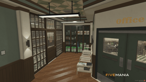 FIVEM Sandy Sheriff | Detailed Law Enforcement MLO | Interior & Exterior | Jail Cells | Office Spaces | Garage | Add-On | Optimized | Fivem Ready | High Quality — image 9