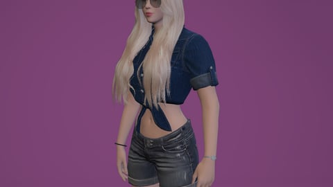 Michelle | Female Ped | Multiple Outfits | Optimized & Fivem Ready [Add-On] — image 4