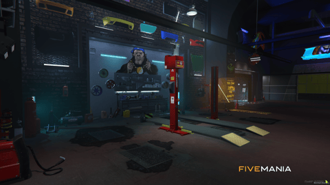 FIVEM Bunker Mirror | Underground Garage MLO | Custom Interior & Exterior | Workshop & Bar | Optimized Lighting | Add-On | Optimized | Fivem Ready | High Quality — image 5