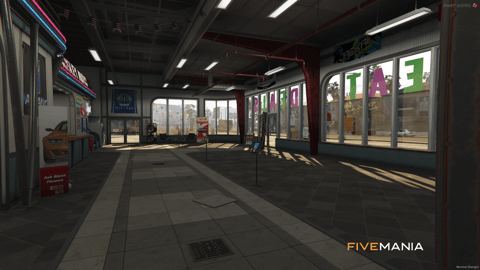 FIVEM Mosley | Full-Service Auto Shop MLO | Interior & Exterior | Reception Area | Workshop Bays | Locker Room | Add-On | Optimized | Fivem Ready | High Quality — image 11