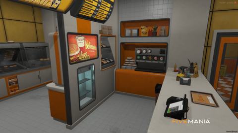 FIVEM Wigwam Restaurant | Classic Diner MLO | Interior & Exterior | Full Kitchen | Office Space | Add-On | Optimized | Fivem Ready | High Quality — image 7