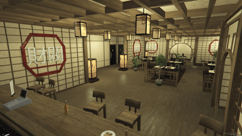 FIVEM Japanese Restaurant | Authentic Dining MLO | Interior & Exterior | Full Kitchen | Bar Area | Office | Add-On | Optimized | Fivem Ready | High Quality — image 23