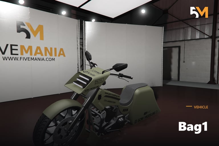 FIVEM Bag1, Fictional Brand Cruiser Motorcycle Add-On
