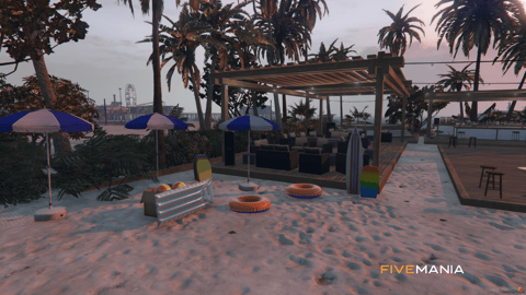 FIVEM Beach Club | Vibrant Coastal MLO | Bar & Hot Tub | Seating Areas | Add-On | Optimized | Fivem Ready | High Quality — image 15