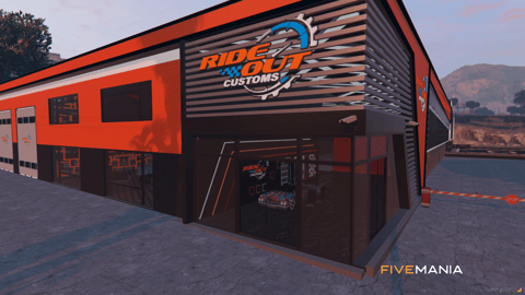 FIVEM Rideout Customs | Custom Mechanic Shop MLO | Interior & Exterior | Multiple Bays | Lounge Area | Add-On | Optimized | Fivem Ready | High Quality — image 2