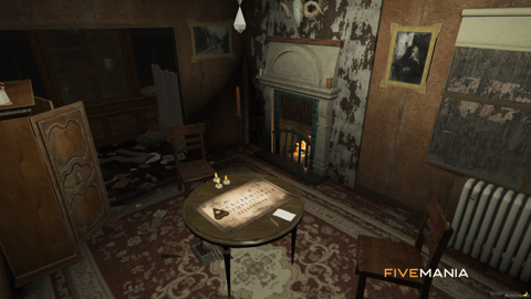 FIVEM Ouija House | Spooky Haunted House MLO | Interior & Exterior | Ouija Board | Custom Props | Atmospheric Lighting | Add-On | Optimized | Fivem Ready | High Quality — image 10