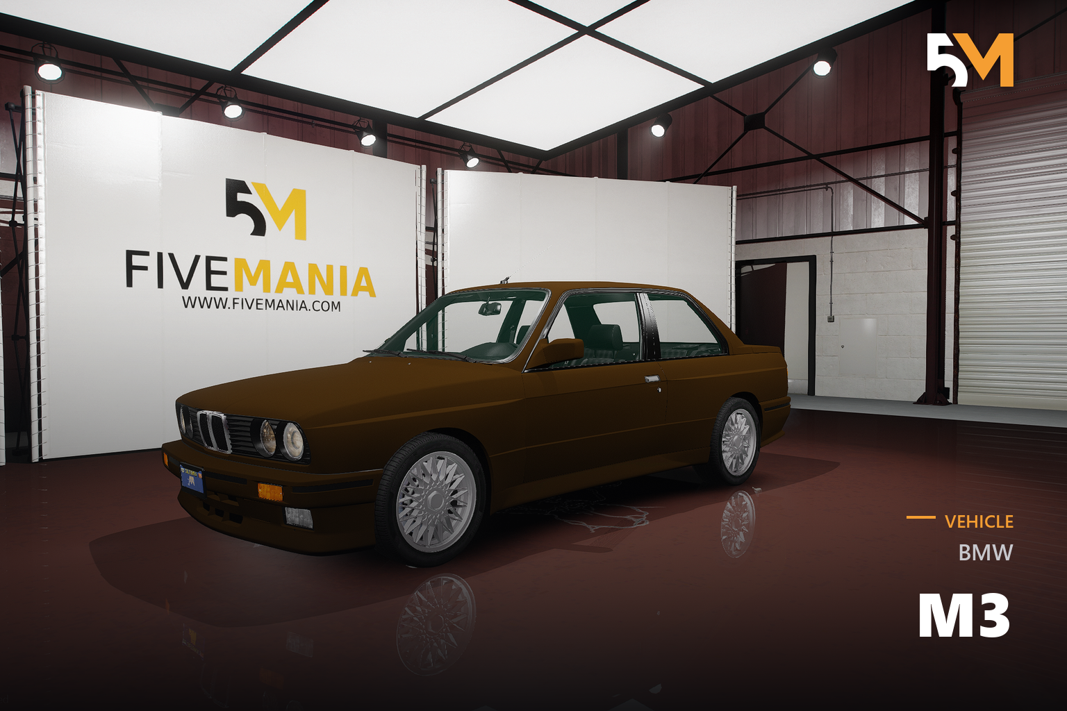 FIVEM BMW M3 | Realistic Sports Car [Badged] Add-On | Interior & Exterior | Working Lights | Tuning Parts | Add-On | Optimized | Fivem Ready | High Quality