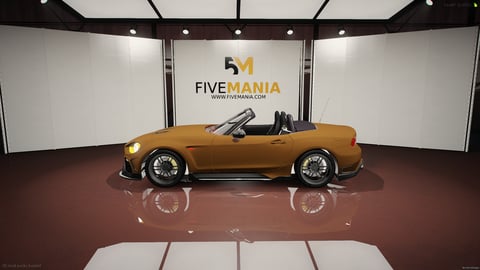 FIVEM A124s | Realistic Convertible Sports Car [Unbadged] Add-On | Working Lights | Custom Rims | Tuning Parts | Add-On | Optimized | Fivem Ready | High Quality — image 7