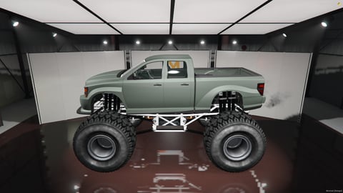 FIVEM Dodge Ram Monster Truck | Realistic Monster Truck [Badged] Add-On | Custom Suspension | Huge Tires | Add-On | Optimized | Fivem Ready | High Quality, image 6