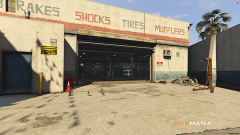 FIVEM Mosley | Full-Service Auto Shop MLO | Interior & Exterior | Reception Area | Workshop Bays | Locker Room | Add-On | Optimized | Fivem Ready | High Quality — image 3