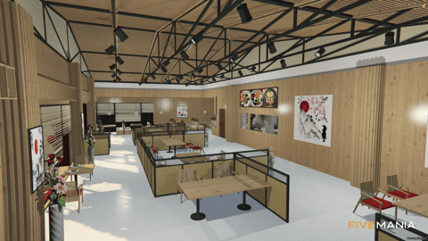 FIVEM Sushi Lounge | Modern Sushi Restaurant MLO | Interior & Exterior | Full Kitchen | Office Space | Add-On | Optimized | Fivem Ready | High Quality — image 4