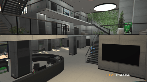 FIVEM Vespucci City Hall | Civic Center MLO | Interior & Exterior | Multiple Offices | Parking Garage | Add-On | Optimized | Fivem Ready | High Quality — image 9