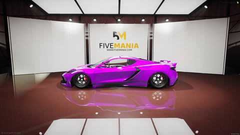 FIVEM Coquette4 | Realistic Sports Car Add-On | Custom Body Kit | Custom Wheels | Add-On | Optimized | Fivem Ready | High Quality — image 7