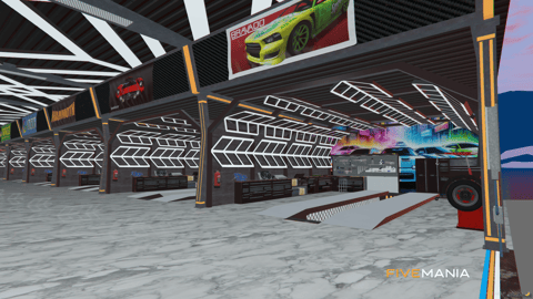 FIVEM Rideout Customs | Custom Mechanic Shop MLO | Interior & Exterior | Multiple Bays | Lounge Area | Add-On | Optimized | Fivem Ready | High Quality — image 8