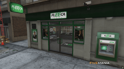 FIVEM Fleeca V2 | Enhanced Bank MLO | Interior & Exterior | Custom Props | Security Vault | Office Space | Add-On | Optimized | Fivem Ready | High Quality — image 13