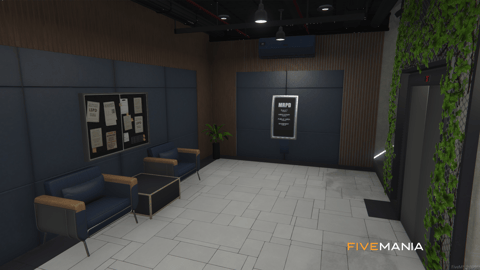 FIVEM Mission Row Pd V4 | Modern Police Station MLO | Interior & Exterior | Multiple Rooms | Control Room | Jail Cells | Add-On | Optimized | Fivem Ready | High Quality — image 24