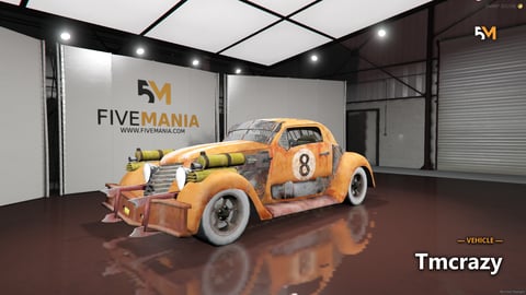 FIVEM Tmcrazy | Custom Post-Apocalyptic Hot Rod Add-On | Custom Parts | Rusty Textures | Working Lights | Optimized | Fivem Ready | High Quality, image 6