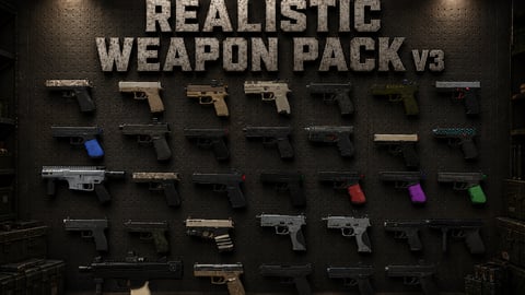 FiveM Realistic Weapon Pack V3 [39 Weapons] Add-On cover