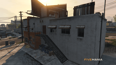 FIVEM Ballas Hideout | Custom Gang Hideout MLO | Interior & Exterior | Custom Props | Graffiti Art | Pool Table | Add-On | Optimized | Fivem Ready | High Quality — image 2