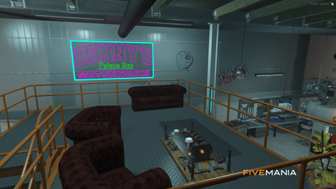 FIVEM Paleto Bennys | Custom Mechanic Shop MLO | Interior & Exterior | Lounge Area | Stunt Track | Custom Props | Add-On | Optimized | Fivem Ready | High Quality — image 19