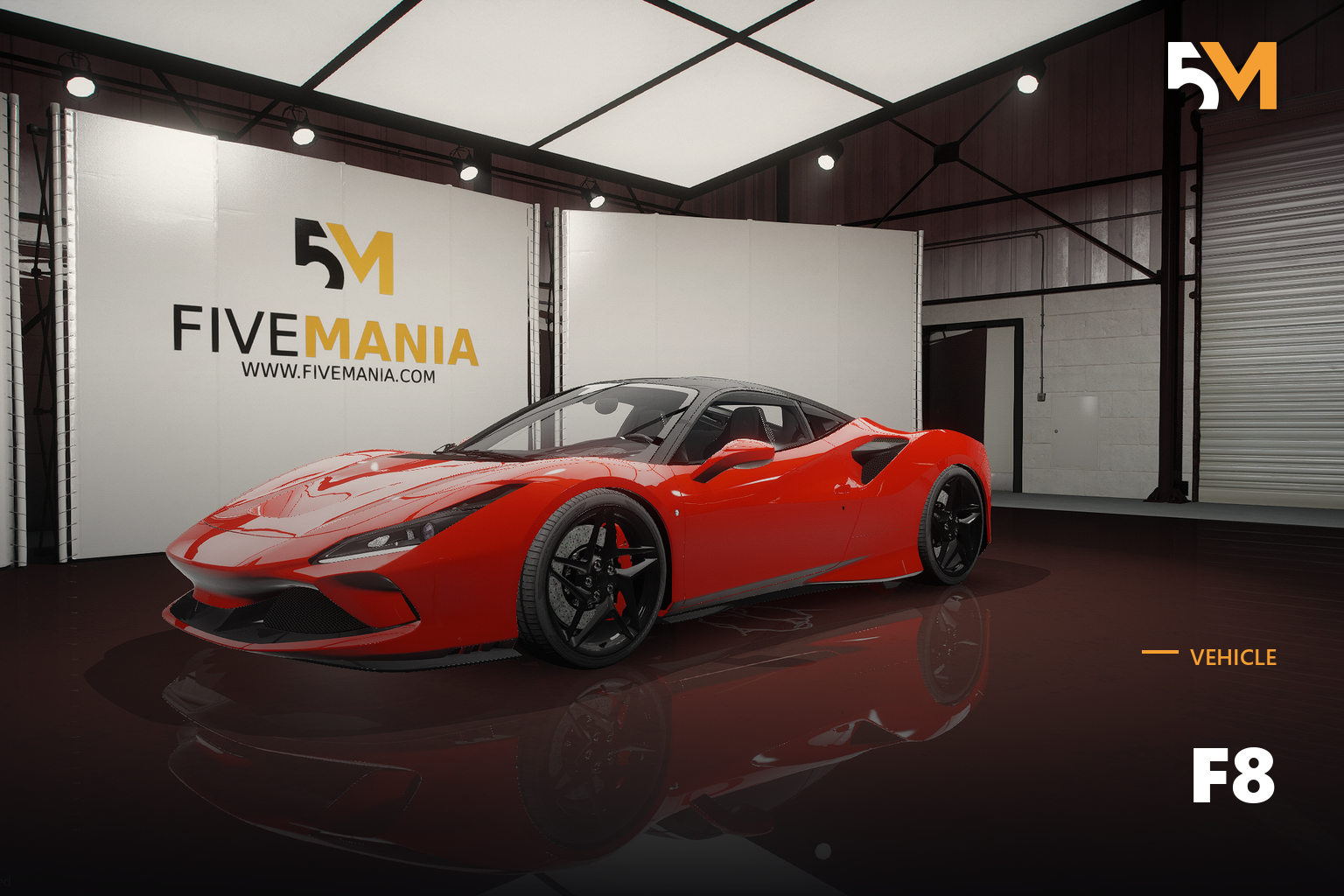 FIVEM F8 | Realistic Sports Car [Unbadged] Add-On | Interior & Exterior | Working Lights | Tuning Parts | Add-On | Optimized | Fivem Ready | High Quality