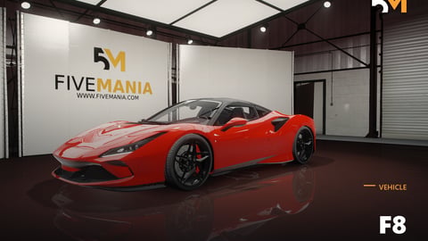 FIVEM F8 | Realistic Sports Car [Unbadged] Add-On | Interior & Exterior | Working Lights | Tuning Parts | Add-On | Optimized | Fivem Ready | High Quality cover