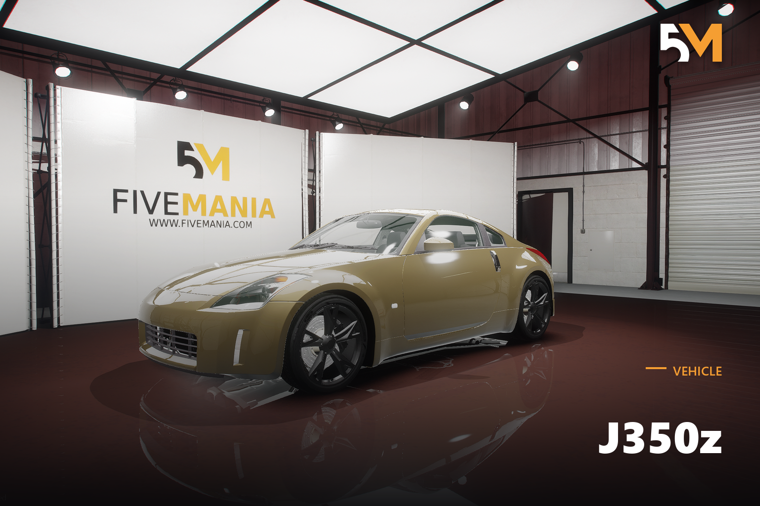 FIVEM J350z | Realistic Sports Car [Unbadged] Add-On | Detailed Interior | Optimized | Fivem Ready | High Quality