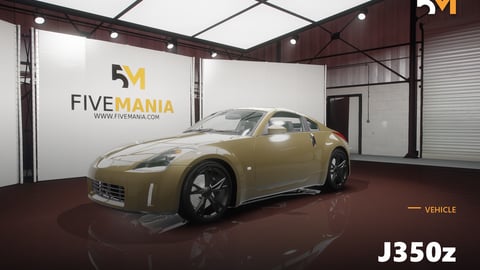 FIVEM J350z | Realistic Sports Car [Unbadged] Add-On | Detailed Interior | Optimized | Fivem Ready | High Quality cover