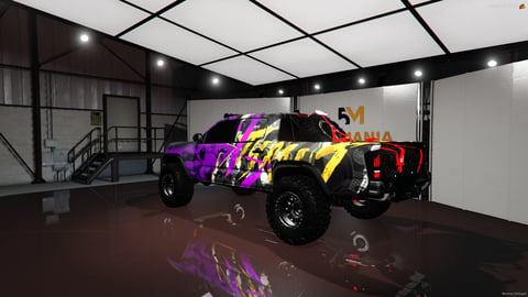 FIVEM Xgv T47 4x4 | Custom Off-Road Truck [Unbadged] Add-On | Custom Livery | Off-Road Suspension | Working Lights | Spare Tires | Add-On | Optimized | Fivem Ready | High Quality — image 8