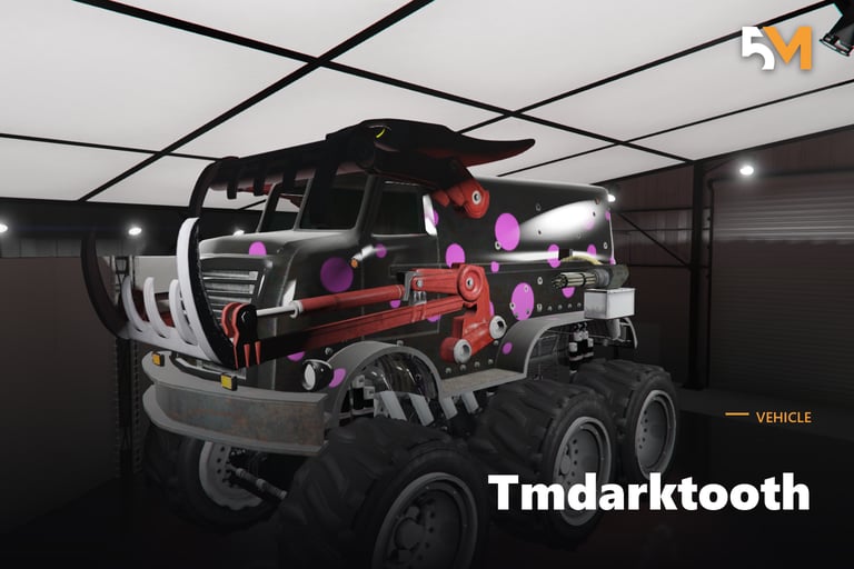 FIVEM Tmdarktooth, Armored Monster Truck [Unbadged] Add-On