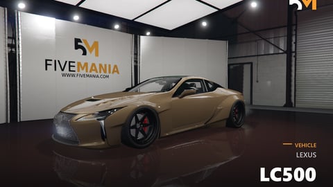 FIVEM Lexus LC500 | Realistic Sports Car [Badged] Add-On | Widebody Kit | Fivem Ready | High Quality | Optimized cover