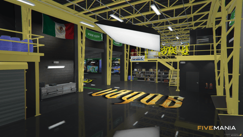 FIVEM Vagosworkshop | Gang Themed Mechanic MLO | Interior & Exterior | Custom Props | Unique Design | Add-On | Optimized | Fivem Ready | High Quality — image 4