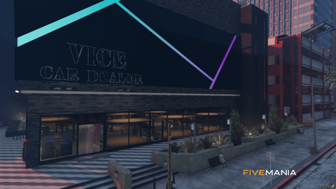 FIVEM Vice Car Dealer | Luxury Car Dealership MLO | Interior & Exterior | Modern Design | Showroom & Offices | Add-On | Optimized | Fivem Ready | High Quality — image 3