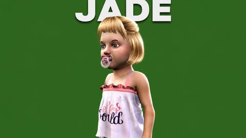 Jade | Female Ped | Multiple Outfits | Optimized & Fivem Ready [Add-On] cover