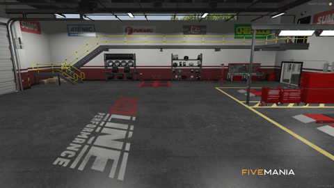 FIVEM Redline Tuner Shop | Custom Mechanic MLO | Interior & Exterior | Tuning Bays | Add-On | Optimized | Fivem Ready | High Quality — image 5
