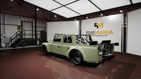 FIVEM Defdr | Modified Utility Truck [Unbadged] Add-On | Widebody Kit | Roll Cage | Custom Wheels | Tuning Parts | Optimized | Fivem Ready | High Quality — image 8