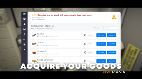 FIVEM Store Ownership Script | Advanced Business Management System | Employee Management | Store Upgrades | Banking System | Inventory | Add-On | Optimized | Fivem Ready | High Quality, image 13