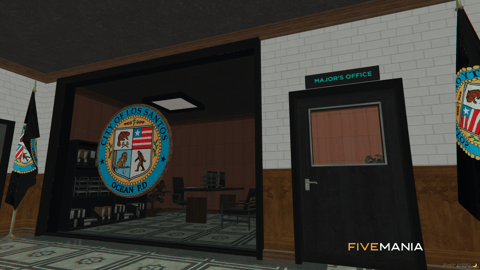 FIVEM Ocean Police Department | Detailed Police Station MLO | Interior & Exterior | Multiple Rooms | Custom Props | Add-On | Optimized | Fivem Ready | High Quality — image 26