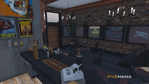 FIVEM The Garden Pub | Lively Bar & Pub MLO | Interior & Exterior | Outdoor Seating | Custom Props | Add-On | Optimized | Fivem Ready | High Quality — image 13