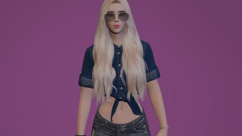 Michelle | Female Ped | Multiple Outfits | Optimized & Fivem Ready [Add-On] — image 5