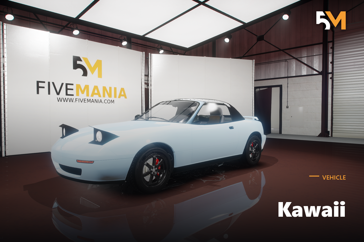 FIVEM Kawaii | Realistic Sports Car [Unbadged] Add-On | Interior & Exterior | Working Lights | Tuning Parts | Add-On | Optimized | Fivem Ready | High Quality