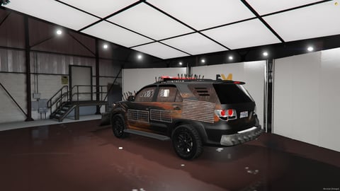 FIVEM Garradeic | Post-Apocalyptic SUV [Unbadged] Add-On | Custom Armor | Spikes | Working Lights | Front Plow | Optimized | Fivem Ready | High Quality, image 9