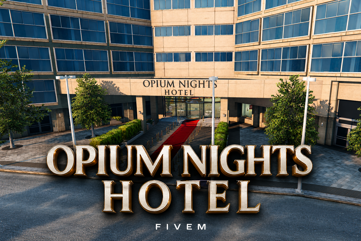 FIVEM Opium Nights Hotel | Luxury Hotel MLO | Interior & Exterior | Multiple Rooms | Custom Props | Add-On | Optimized | Fivem Ready | High Quality