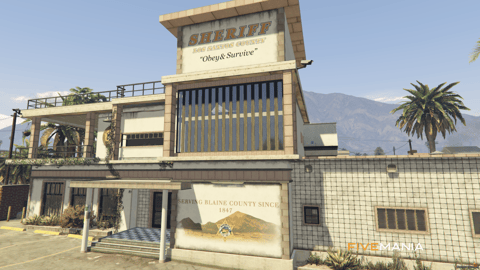 FIVEM Sandy Sheriff | Detailed Law Enforcement MLO | Interior & Exterior | Jail Cells | Office Spaces | Garage | Add-On | Optimized | Fivem Ready | High Quality — image 3