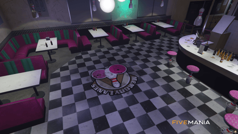 FIVEM Bowling Alley Cypress Flats | Vibrant Entertainment MLO | Bowling Lanes | Arcade Games | Diner Area | Interior & Exterior | Add-On | Optimized | Fivem Ready | High Quality — image 13