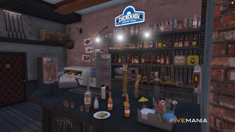 FIVEM The Garden Pub | Lively Bar & Pub MLO | Interior & Exterior | Outdoor Seating | Custom Props | Add-On | Optimized | Fivem Ready | High Quality — image 12
