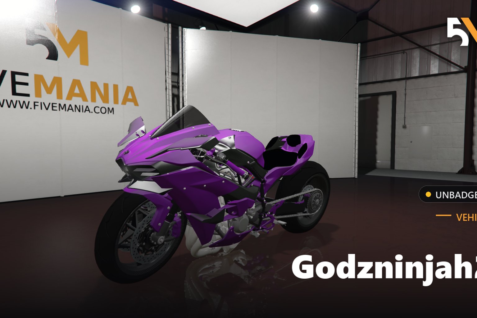 FIVEM Godzninjah2 | Realistic Sports Bike [Unbadged] Add-On | Optimized | Fivem Ready | High Quality