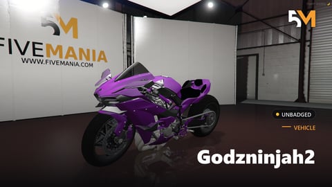 FIVEM Godzninjah2 | Realistic Sports Bike [Unbadged] Add-On | Optimized | Fivem Ready | High Quality cover
