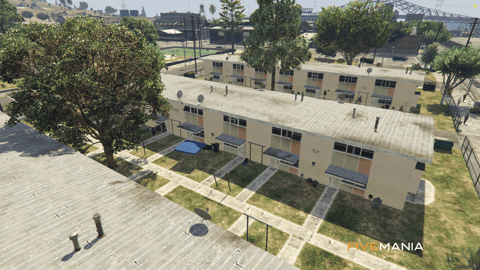 FIVEM Cypress Hood | Residential MLO & Map Edit | Interior & Exterior | Apartments | Basketball Court | Playground | Add-On | Optimized | Fivem Ready | High Quality — image 2