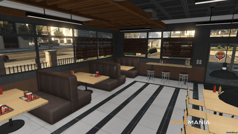 FIVEM Burgershoot Restaurant V2 | Detailed Fast Food MLO | Interior & Exterior | Add-On | Optimized | Fivem Ready | High Quality — image 5